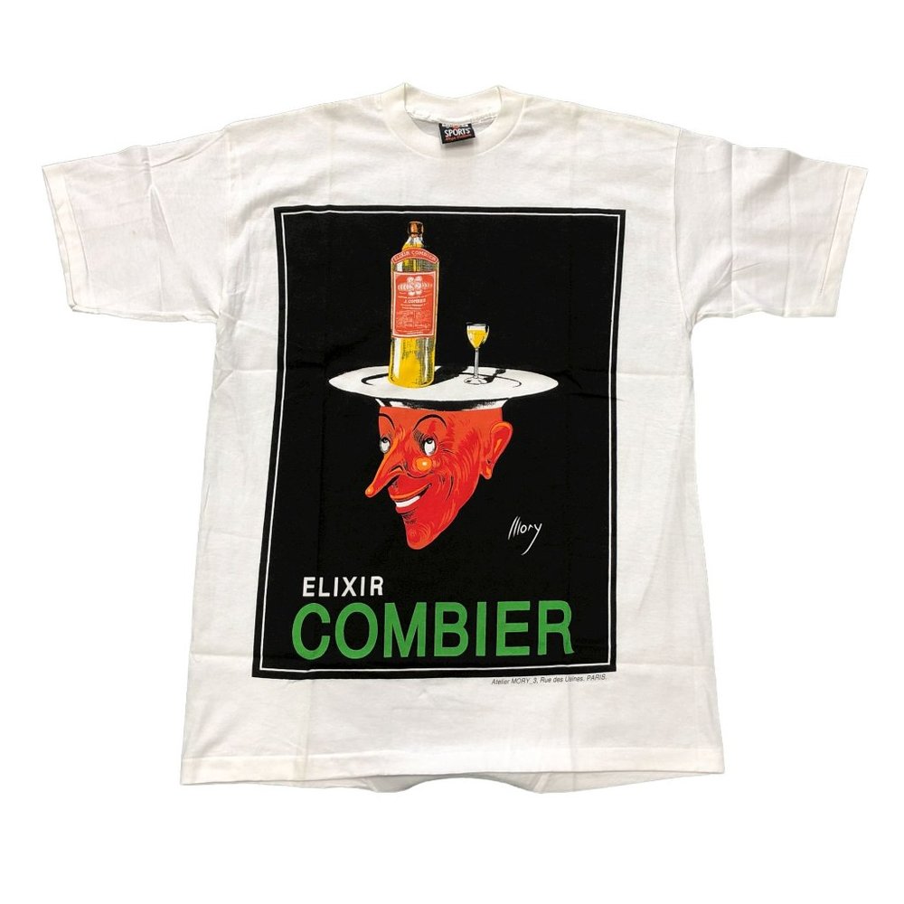 Vintage Signal Sports Elixir Combier White Single Stitch T-Shirt - Size Large